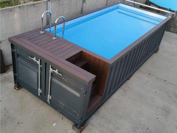 Piscine en conteneur de 6m x 2.4m avec éclairage LED – Image 3