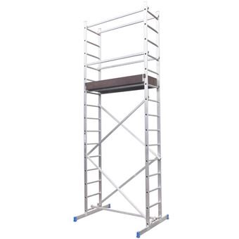 ETRA Echafaudage en aluminium hauteur de travail 5m